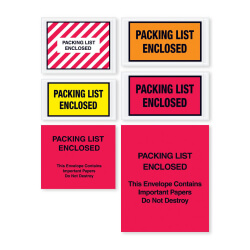 Packing List Enclosed