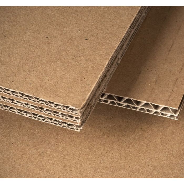 DoubleWall Corrugated Sheets (Kraft) - 7 X 8 Inch