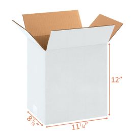 white shipping boxes
