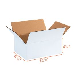 white shipping boxes
