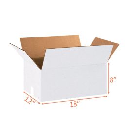 white shipping boxes
