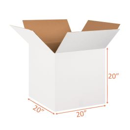 white shipping boxes