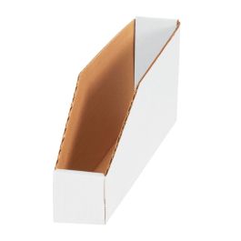 Corrugated Bin (White Top) - 8 x 12 x 4½" - 25/Bundle
