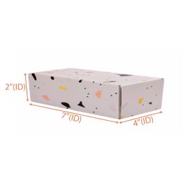 terrazzo color shipping box