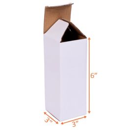 White Reverse Tuck Box - 3 x 3 x 6" - 400/Bundle