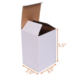 White Reverse Tuck Box - 3½ x 2½ x 5½" - 400/Bundle