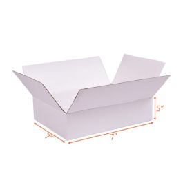all white corrugated box