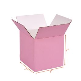 pink corrugated box
