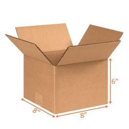 Shipping Boxes (E Flute) - 8 x 8 x 6"