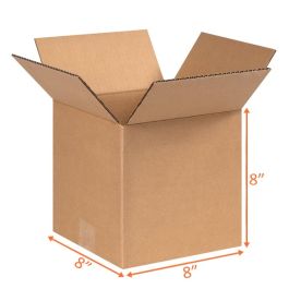 Shipping Boxes (E Flute) - 8 x 8 x 8"