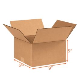 Shipping Boxes (E Flute) - 9 x 9 x 5"