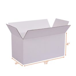 all white corrugated box