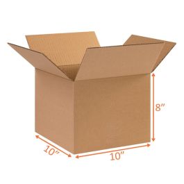 Shipping Boxes (E Flute) - 10 x 10 x 8"