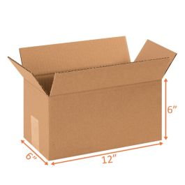 Shipping Boxes (E Flute) - 12 x 6 x 6"