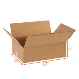 Shipping Boxes (E Flute) - 12 x 8 x 4"