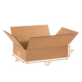 Shipping Boxes (Customizable) - 12 x 9 x 3" - 25/Bundle
