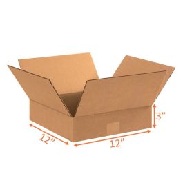 Shipping Boxes (E Flute) - 12 x 12 x 3"