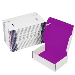 Purple Mailer Box (White Outside) 