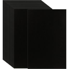 All Black Corrugated Cardboard Sheet (B flute) - 8½ x 11" - 250 Sheets/Case