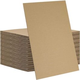 Kraft Corrugated Sheets (E Flute) - 6 x 6" - 500 Sheets/Case