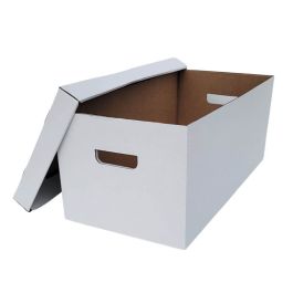 File Storage Box (White Top) - 15 x 12 x 10" - 25/Bundle
