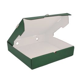 Green Pizza Box (White Inside) - 12 x 12 x 2" - 50/Bundle