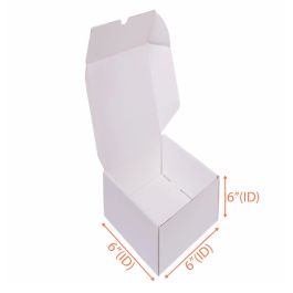 all white color cardboard mailer