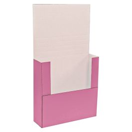 Pink Easy Fold Mailer (White Inside) - 9½ x 6½ x 2" 