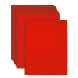 Red Corrugated Cardboard Sheets - 5 x 5" - 500 Sheets/Case
