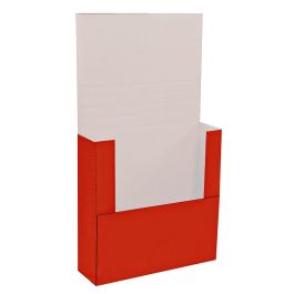 Red Easy Fold Mailer (White Inside) - 7½ x 5½ x 2" 