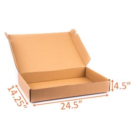 Kraft Mailer Box (E Flute) - 24½ x 14¼ x 4½" 