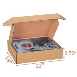 Kraft Mailer Box (E Flute) - 22 x 18 x 2¾" 
