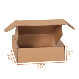 Kraft Mailer Box (E Flute) - 10 x 10 x 5" 