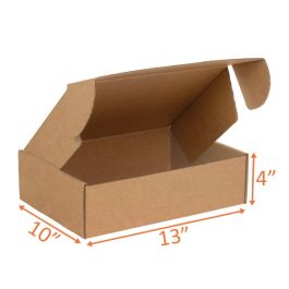 Kraft Mailer Box (E Flute) - 13 x 10 x 4" 