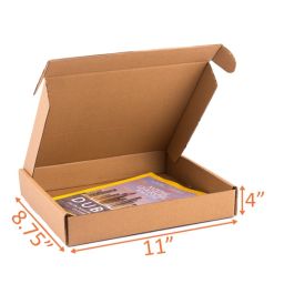 Kraft Mailer Box (E Flute) - 11 x 8¾ x 4" 