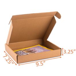 Kraft Mailer Box (E Flute) - 9½ x 7¼ x 3¼" 