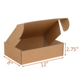 Kraft Mailer Box (E Flute) - 12 x 8 x 2¾" 