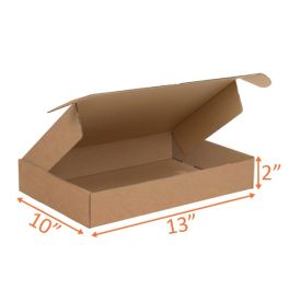 Kraft Mailer Box (E Flute) - 13 x 10 x 2" 