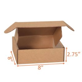Kraft Mailer Box (E Flute) - 8 x 8 x 2¾" 