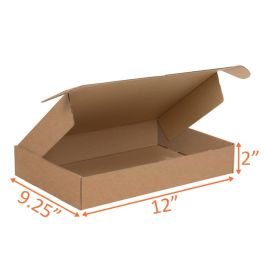 Kraft Mailer Box (E Flute) - 12 x 9¼ x 2" 
