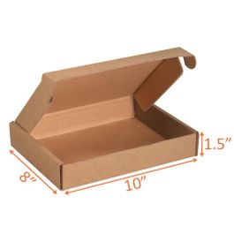 Kraft Mailer Box (E Flute) - 10 x 8 x 1½" 