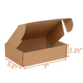 Kraft Mailer Box (E Flute) - 7 x 5½ x 2¼" 