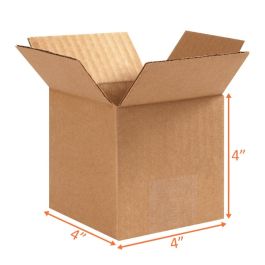 Shipping Boxes (E Flute) - 4 x 4 x 4"