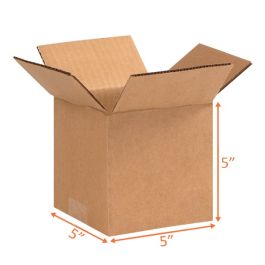 Small Shipping Boxes (E Flute) - 5 x 5 x 5"