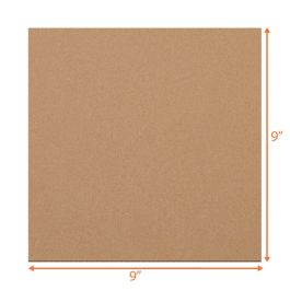 Kraft Cardboard Sheet (B Flute) - 9 x 9" - 500 Sheets/Case