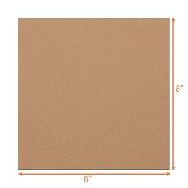 Kraft Cardboard Sheet (B Flute) - 8 x 8" - 500 Sheets/Case
