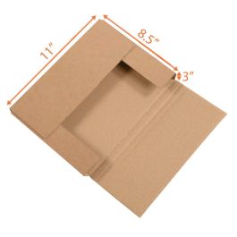 Kraft Easy Fold Mailer (Customizable) - 11 x 8½ x 3" - 50/Bundle