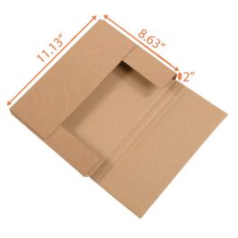 Kraft Easy Fold Mailer (Customizable) - 11½ x 8 5/8 x 2" - 50/Bundle