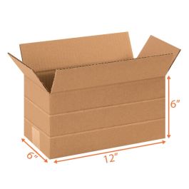 Multi Depth Box (Kraft) - 12 x 6 x 6" - 25/Bundle
