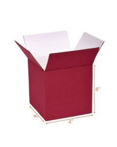 red corrugated box